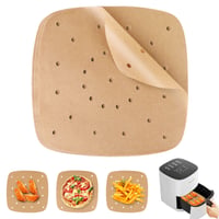 UKOFEW Hârtie de copt pentru cuptor cu convecție 100 buc, hârtie pergament perforată, antiaderentă, impermeabilă și rezistentă la grăsime, pentru cuptor, cuptor cu microunde și friteuză cu aer cald (Air Fryer) 1