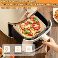 UKOFEW Hârtie de copt pentru cuptor cu convecție 100 buc, hârtie pergament perforată, antiaderentă, impermeabilă și rezistentă la grăsime, pentru cuptor, cuptor cu microunde și friteuză cu aer cald (Air Fryer) 2