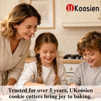 UKoosien 9 részes húsvéti keksz vágó szett - tojás, nyúl, virág, pillangó, csibe, sárgarépa, bárány 2