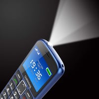ukuu Nyugdíjas mobiltelefon nagy gombokkal kék, 2.4 hüvelykes színes kijelző, Dual SIM, vészhelyzeti gomb, 1000 mAh, töltőállomás 8
