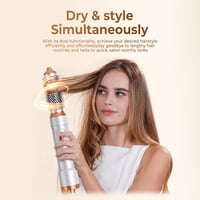 UKYITU Curly All In One Hajformázó - Többfunkciós Hajszárító és Göndörítő Készülék, Fehér, Kompakt Méret, Hajápolás 6