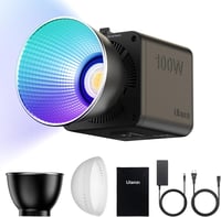 ULANZI 100W RGB LED videólámpa beépített akkuval, 2700-6500K színhőmérséklet, stúdió fény 2