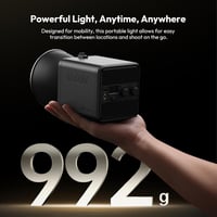 ULANZI 100W RGB LED videólámpa beépített akkuval, 2700-6500K színhőmérséklet, stúdió fény 4