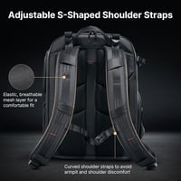 ULANZI BP10 35L Vízálló Fotós Hátizsák Drón DSLR Tükörreflexes Kamerához Laptop Tartóval 4