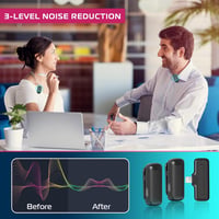 ULANZI J12 Vezeték Nélküli Lavalier Mikrofon iPhone-hoz, Zajszűrés, Plug & Play 4