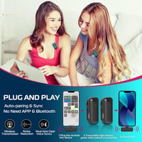 ULANZI J12 Vezeték Nélküli Lavalier Mikrofon iPhone-hoz, Zajszűrés, Plug & Play 2