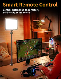 ULANZI K20 LED videólámpa távirányítóval, 600 lumen, 2500-9000K, YouTube/streaming 5