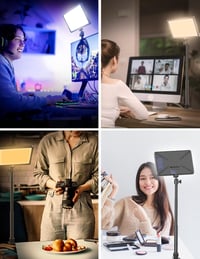 ULANZI K20 LED videólámpa távirányítóval, 600 lumen, 2500-9000K, YouTube/streaming 6