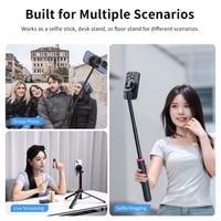 ULANZI MT-84 magnetická selfie tyč a statív na telefón 153 cm, s Bluetooth diaľkovým ovládaním, 3 v 1 statív, kompatibilný s iPhone MagSafe, na fotenie/vlogovanie/živé vysielanie 3