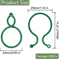 Ulawellor 200 db növényrögzítő klip - paradicsom és zöldség támogatáshoz 5