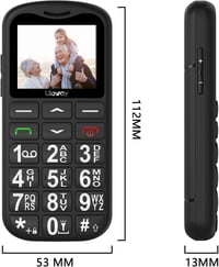 uleway Idős mobiltelefon nagy gombokkal Dual SIM SOS vészhívó, töltőállomás, szerződés nélkül 8