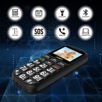 uleway Idős mobiltelefon nagy gombokkal Dual SIM SOS vészhívó, töltőállomás, szerződés nélkül 2