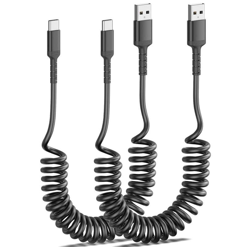 ULIFTUS Spirál USB A - USB C Kábel 2db - CarPlay Adatszinkronizáló Töltőkábel Samsung Galaxy, Huawei, Xiaomi, Google Pixel Telefonokhoz

AI: