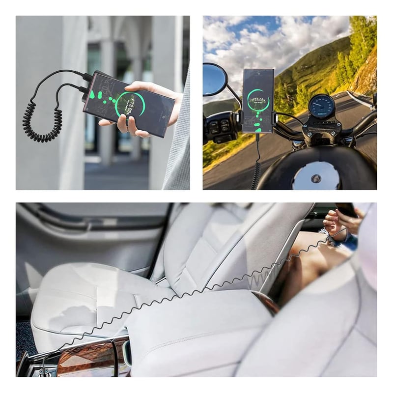 ULIFTUS Spirál USB A - USB C Kábel 2db - CarPlay Adatszinkronizáló Töltőkábel Samsung Galaxy, Huawei, Xiaomi, Google Pixel Telefonokhoz

AI: