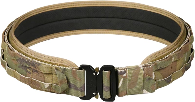 ULIONTAC 3 rétegű taktikai öv 1000D nylon, gyorsoldó csattal és Molle rendszerrel