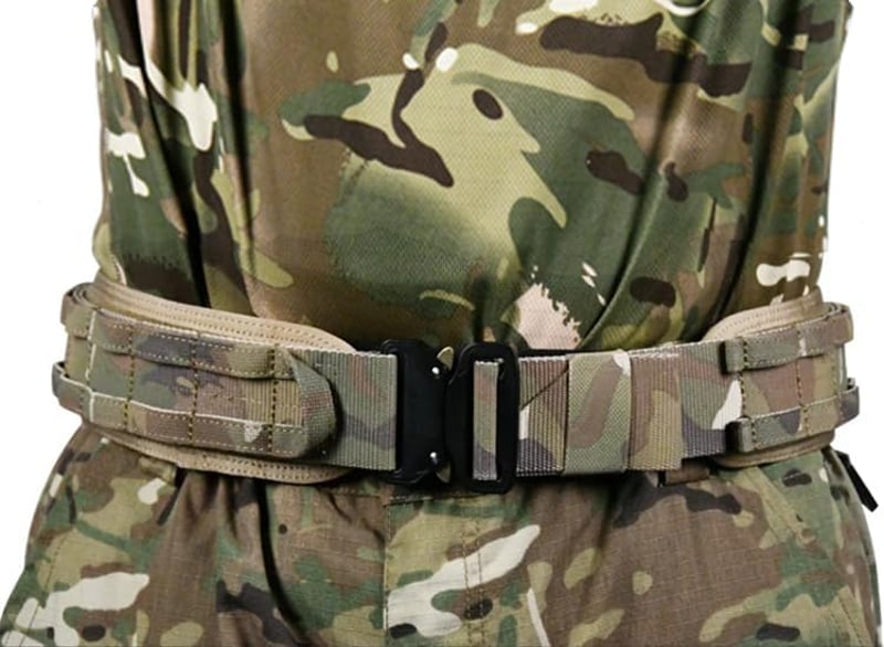 ULIONTAC 3 rétegű taktikai öv 1000D nylon, Molle rendszer, gyorsoldó csattal