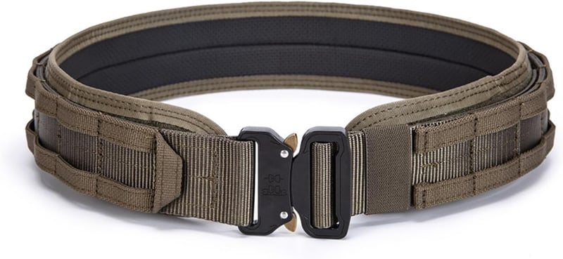 ULIONTAC 3 rétegű taktikai öv 1000D nylon, gyorsoldó csattal és Molle rendszerrel