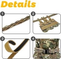 ULIONTAC 3 rétegű taktikai öv 1000D nylon, Molle rendszer, gyorsoldó csattal 4