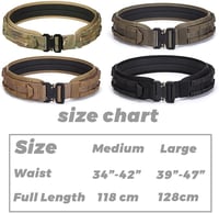 ULIONTAC 3 rétegű taktikai öv 1000D nylon, Molle rendszer, gyorsoldó csattal 6