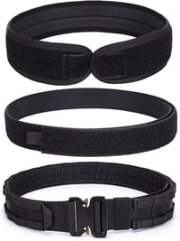 ULIONTAC 3 rétegű taktikai öv 1000D nylon, Molle rendszer, gyorsoldó csattal 2