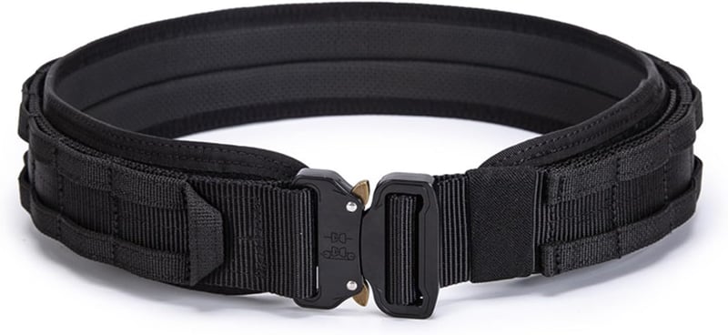 ULIONTAC 3 rétegű taktikai öv 1000D nylon, Molle rendszer, gyorsoldó csattal
