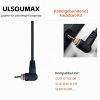 ULSOUMAX C-tvarované slúchadlo s mikrofónom a PTT pre vysielačky Motorola SL300, SL1600, SL2600, SL4000, SL7550, DLR110, SL1K, SL1M 7