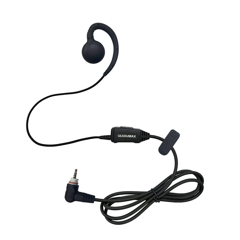 ULSOUMAX C-tvarované slúchadlo s mikrofónom a PTT pre vysielačky Motorola SL300, SL1600, SL2600, SL4000, SL7550, DLR110, SL1K, SL1M