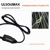 ULSOUMAX C-tvarované slúchadlo s mikrofónom a PTT pre vysielačky Motorola SL300, SL1600, SL2600, SL4000, SL7550, DLR110, SL1K, SL1M 6