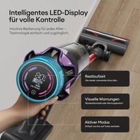 Ultenic 55000 Pa vezeték nélküli porszívó 80 perc üzemidő, 600W, érintőképernyő, állványos töltővel 7