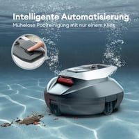 Robotický čistič bazénov Ultenic Pooleco 10 s akumulátorom, duálnym motorom, 90-minútovou výdržou, plochou čistenia 80 m² a automatickým parkovaním 2