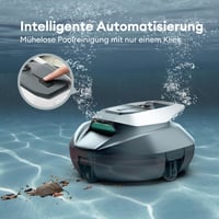 Robotický bazénový vysávač Ultenic Pooleco 10s, 3 motory, 90-minútová výdrž batérie, 80 m², diaľkové ovládanie a ovládanie cez aplikáciu, automatické parkovanie, všetky typy bazénov 2