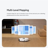 Robot aspirator și mop Ultenic T10 Pro, 4000Pa, navigare LiDAR, autonomie 220 minute, lavete duble pentru mop, WiFi, control prin aplicație și Alexa 5