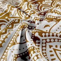 Ulticool Mandala Zlatý nástenný koberec XXL - 200x150 cm - Bohémska hippies dekorácia na stenu - Nástenná prikrývka plagát do spálne, obývačky a detskej izby 4