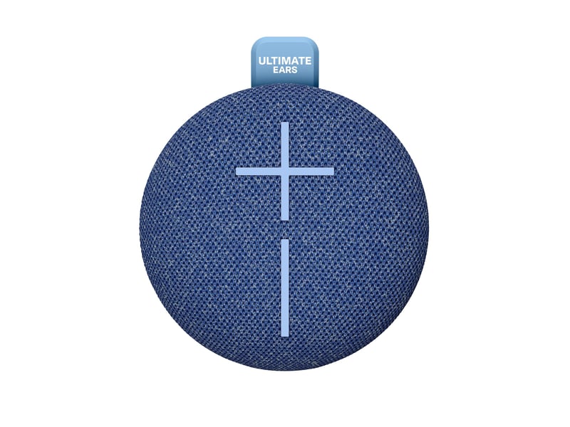 Bluetooth reproduktor Ultimate Ears MINIROLL – modrý, odolný voči vode a prachu podľa štandardu IP67, ultra prenosný, s výraznými basmi a dosahom 40 m