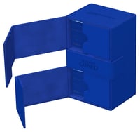 Ultimate Guard Twin Flip n Tray 160+ XenoSkin Monocolor krabička na karty - Modrá 4