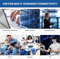 Ultra Clarity Cables LAN Kábel 30,5m - 10 Gbps Sebességű Ethernet Hálózati Kábel RJ45 Porttal Rendelkező Eszközökhöz, Router, Modem, Switch  5