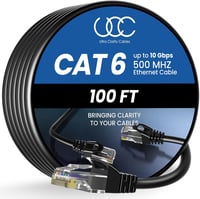 Ultra Clarity Cables LAN Kábel 30,5m - 10 Gbps Sebességű Ethernet Hálózati Kábel RJ45 Porttal Rendelkező Eszközökhöz, Router, Modem, Switch  1