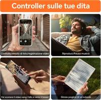 Ultra Vékony Okosgyűrű - 24/7 Pulzus, SpO2, Alvás és Testhőmérséklet Monitorozás, Telefon Távvezérlés, Android iOS, Fekete 6