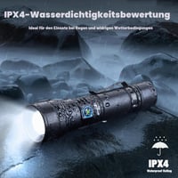 Lanternă tactică reîncărcabilă cu LED UltraFire UF2 cu toc, 1500 lumeni, 5 moduri, zoom, lanternă de poliție cu suport de curea, pentru patrulare și sarcini de securitate 7