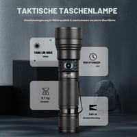 Lanternă tactică reîncărcabilă cu LED UltraFire UF2 cu toc, 1500 lumeni, 5 moduri, zoom, lanternă de poliție cu suport de curea, pentru patrulare și sarcini de securitate 3