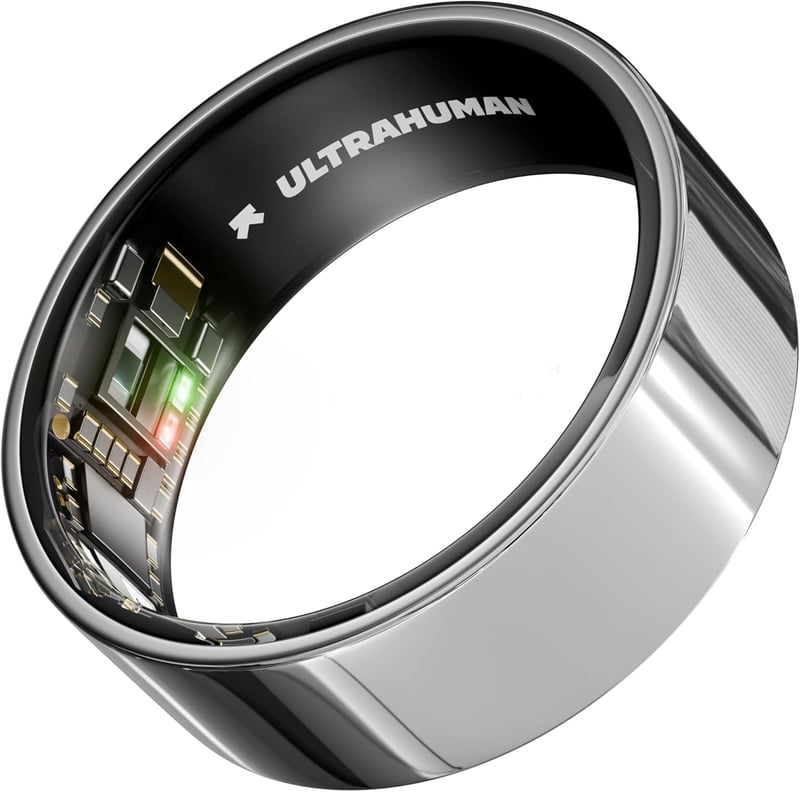 Inteligentný prsteň ULTRAHUMAN Ring AIR, veľkosť 7, sledovanie spánku a fitnes, meranie HRV, analýza stresu, sledovanie cyklu, bez predplatného, 6-dňová výdrž batérie