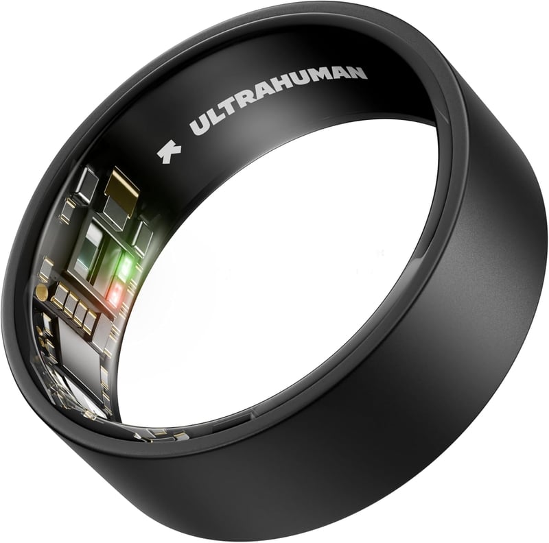 Inteligentný prsteň Ultrahuman Ring AIR, veľkosť 9, sledovanie spánku a fitness, meranie HRV, analýza stresu, sledovanie cyklu, bez predplatného, 6-dňová výdrž
