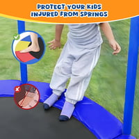 ULTRAPOWER SPORTS Trampolín szegélyvédő 244-427 cm, UV-álló, kék/zöld/fehér/piros/rózsaszín/szivárvány 2