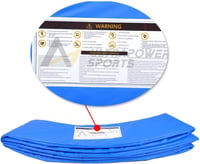 ULTRAPOWER SPORTS Trampolín szegélyvédő 244-427 cm UV-álló rugóvédelem kék zöld pink 2