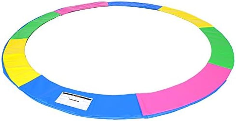 ULTRAPOWER SPORTS Trampolín szegélyvédő 244-427 cm UV-álló rugóvédelem kék zöld pink