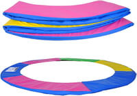 ULTRAPOWER SPORTS Trampolín szegélyvédő 244-427 cm UV-álló rugóvédelem kék zöld pink 1