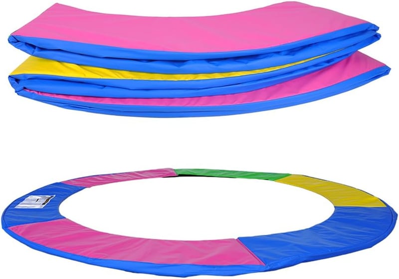 ULTRAPOWER SPORTS Trampolín szegélyvédő 244-427 cm UV-álló rugóvédelem kék zöld pink