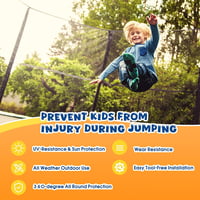 ULTRAPOWER SPORTS trampolinkiegészítés szett - pótháló, biztonsági háló, rugóvédő 6