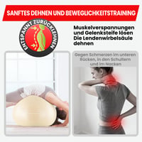 Ultrasport Pilates lopta 45 cm na jogu a fitness, béžová, nosnosť 300 kg, protišmyková, odolná proti prasknutiu (anti-burst), kancelárska fitlopta, vhodná aj počas tehotenstva 6