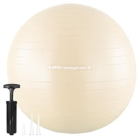 Ultrasport Pilates lopta 45 cm na jogu a fitness, béžová, nosnosť 300 kg, protišmyková, odolná proti prasknutiu (anti-burst), kancelárska fitlopta, vhodná aj počas tehotenstva 1